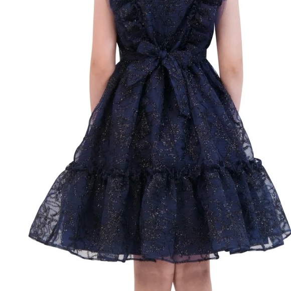 NWT Kensie Girl’s metallic blue dress special occasion - Picture 3 of 7